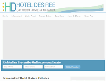 Tablet Screenshot of hoteldesiree.com